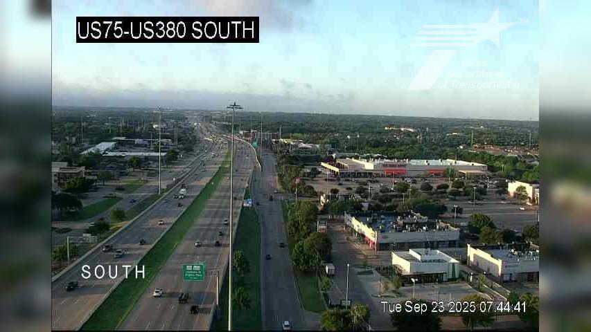 McKinney › North: US 75 @ US 380 South Traffic Camera