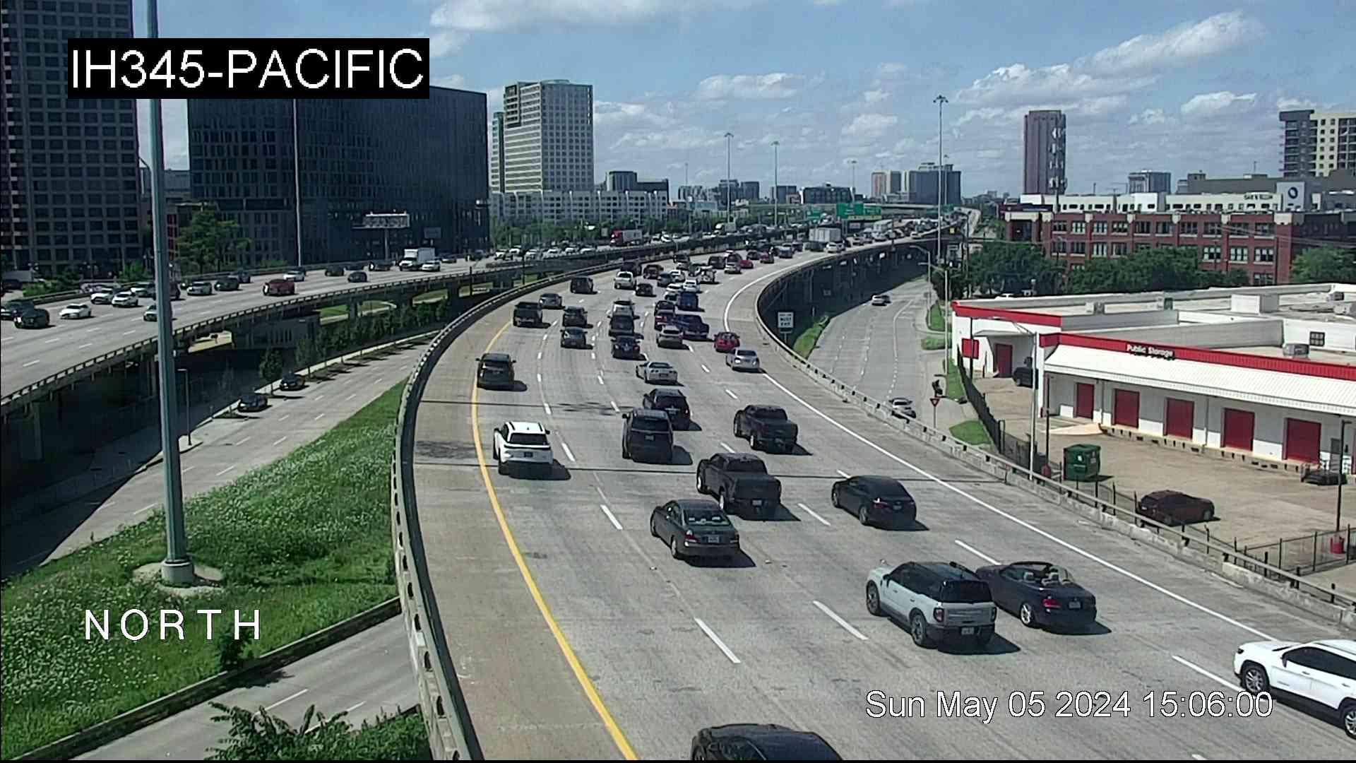 Downtown PID › North: I-345 @ Pacific Traffic Camera