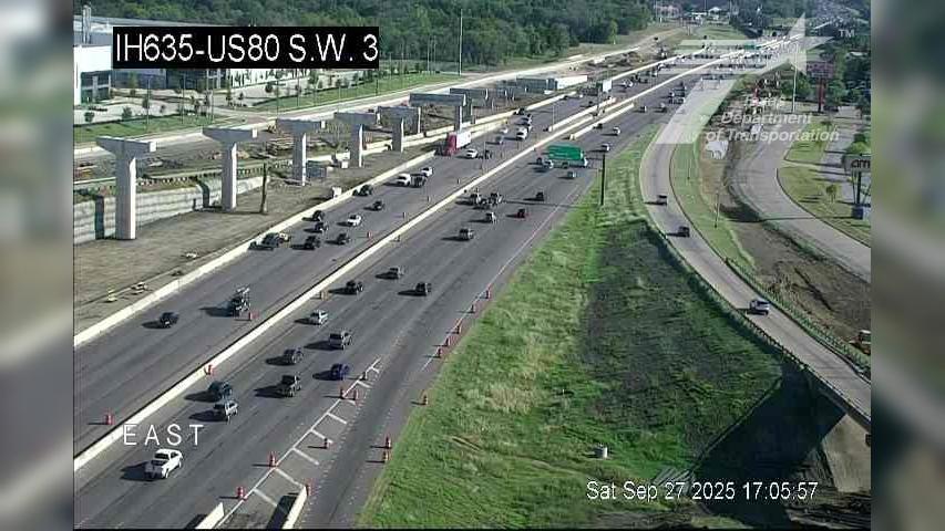 Mesquite › East: I-635 @ US 80 S.W. Traffic Camera