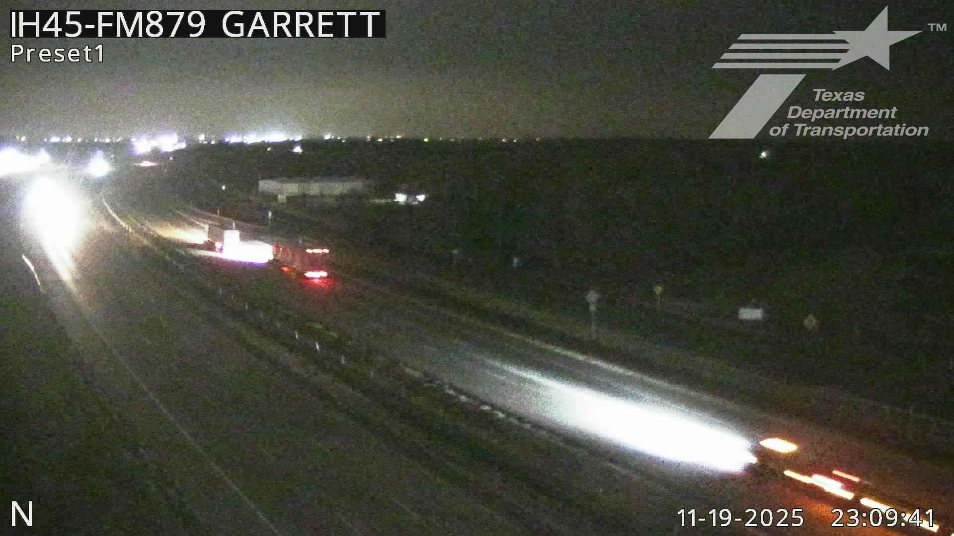 Traffic Cam Garrett › North: I-45 @ FM879 Player