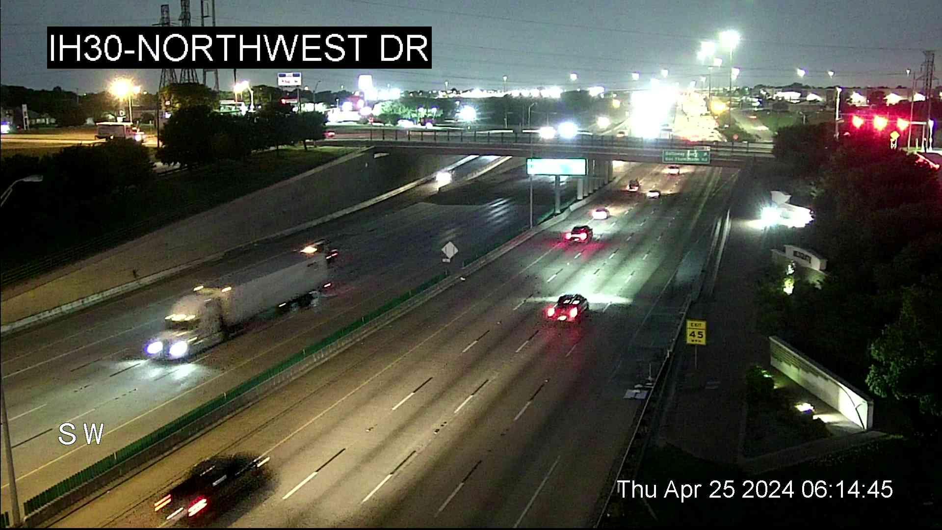 New Hope › East: I-30 @ Northwest Dr Traffic Camera