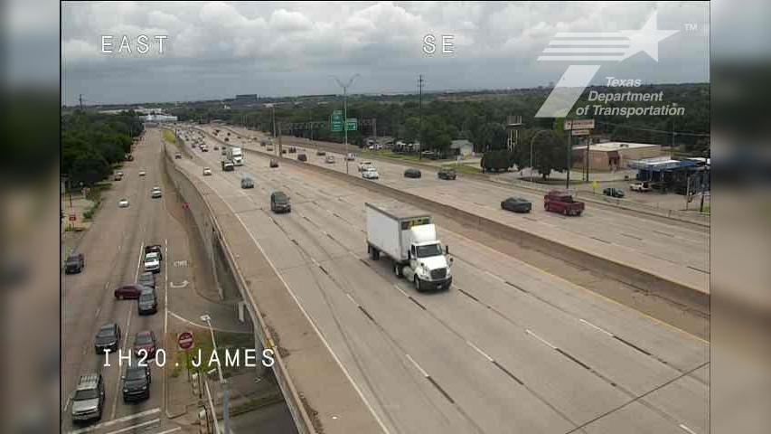 Fort Worth › East: I-20 @ James Traffic Camera