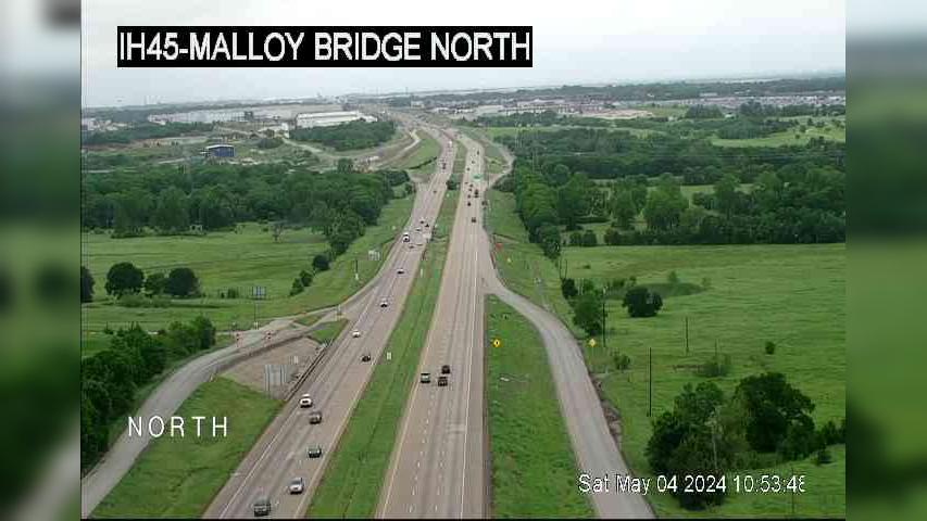Ferris › North: I-45 @ Malloy Bridge North Traffic Camera