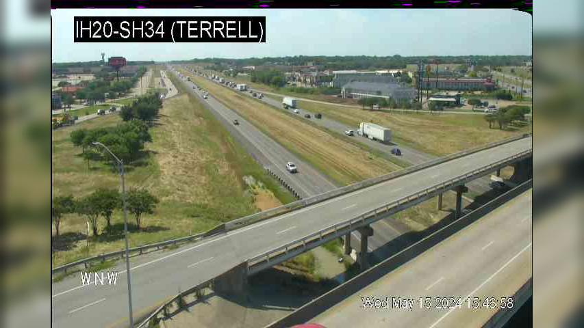 Terrell › East: I-20 @ SH 34 Traffic Camera