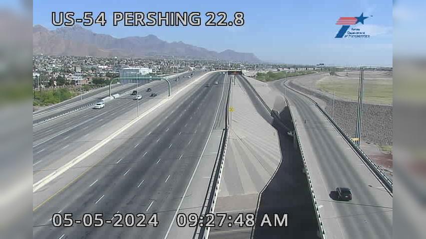 El Paso › North: US-54 @ Pershing Traffic Camera