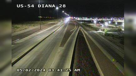 El Paso › North: US-54 @ Diana Traffic Camera