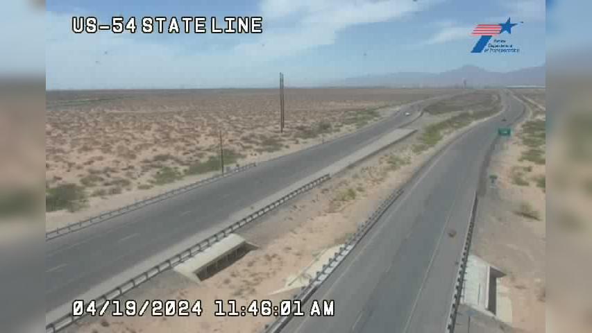 El Paso › North: US-54 @ State Line Traffic Camera
