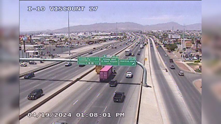 Traffic Cam El Paso › West: IH-10 @ Viscount Player