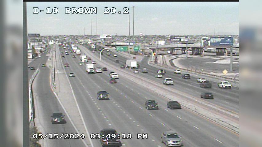 Traffic Cam El Paso › West: I-10 @ Brown Player