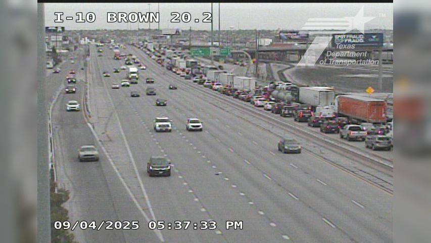 Traffic Cam El Paso › West: I-10 @ Brown Player