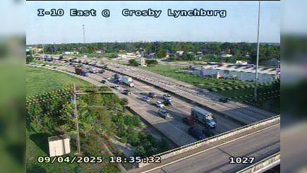 Mantu › West: I-10 East @ Crosby Lynchburg Traffic Camera