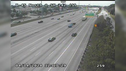 Traffic Cam College Park › South: IH-45 North @ SH 242 (S) Player