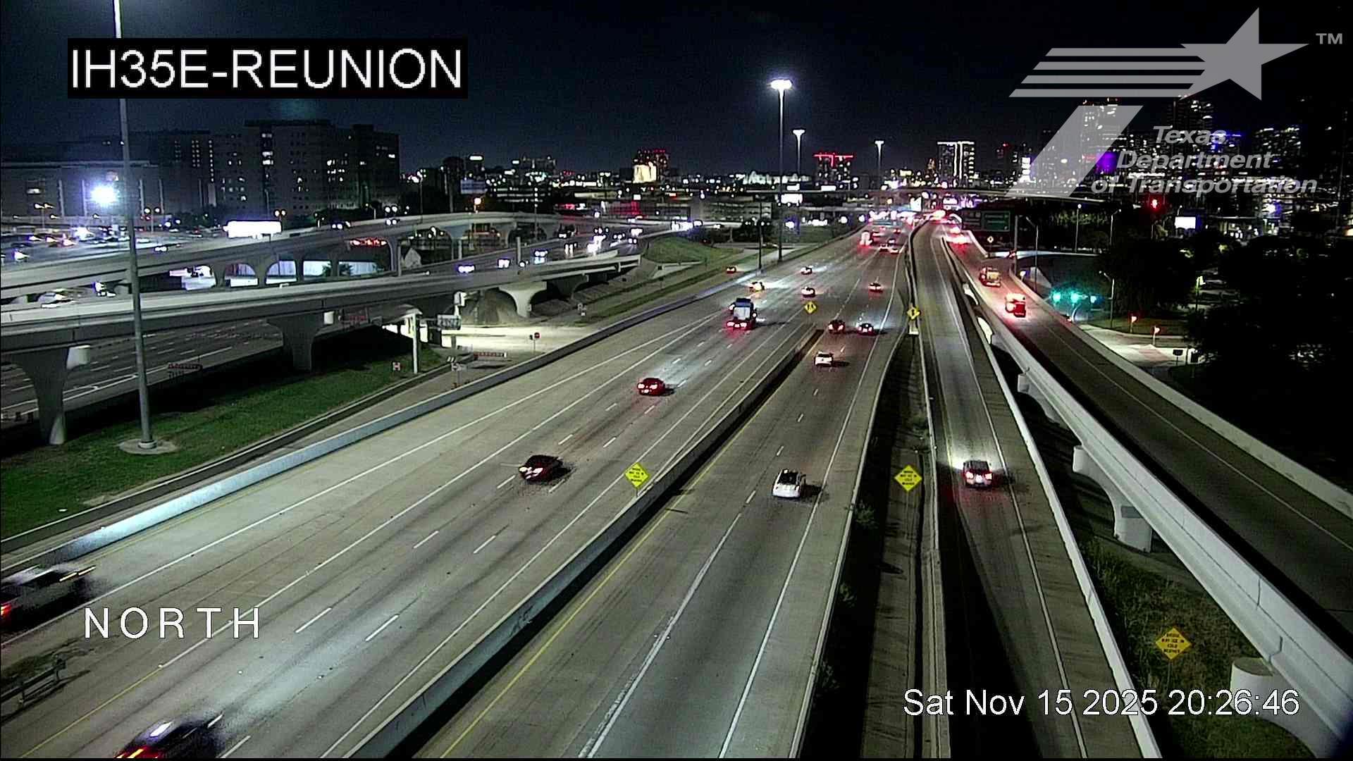 Traffic Cam Downtown PID › North: I-35E @ Reunion Player