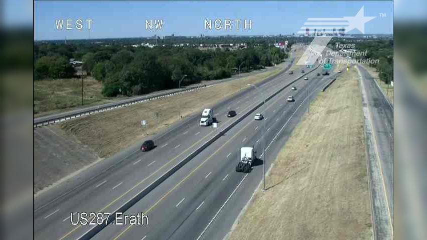 Fort Worth › North: US 287 @ Erath Traffic Camera