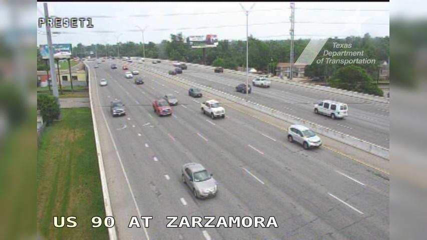 San Antonio › West: US 90 at Zarzamora Traffic Camera