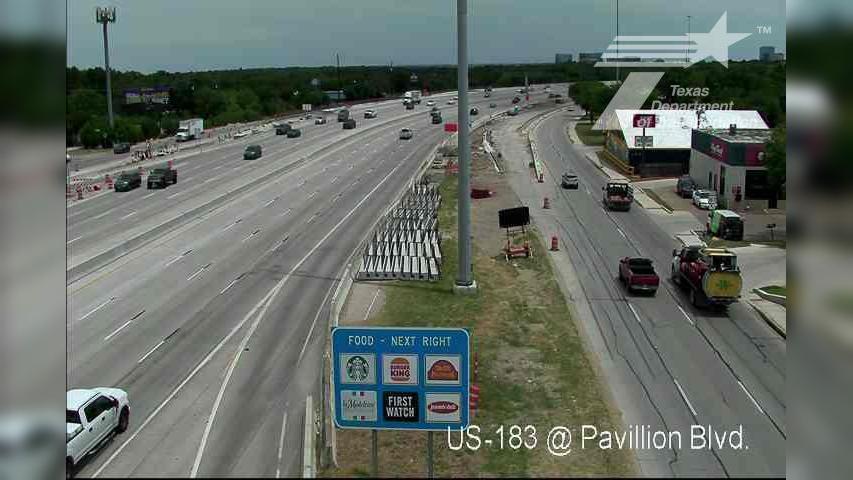 Traffic Cam Austin › North: US-183 @ Pavillion Blvd Player