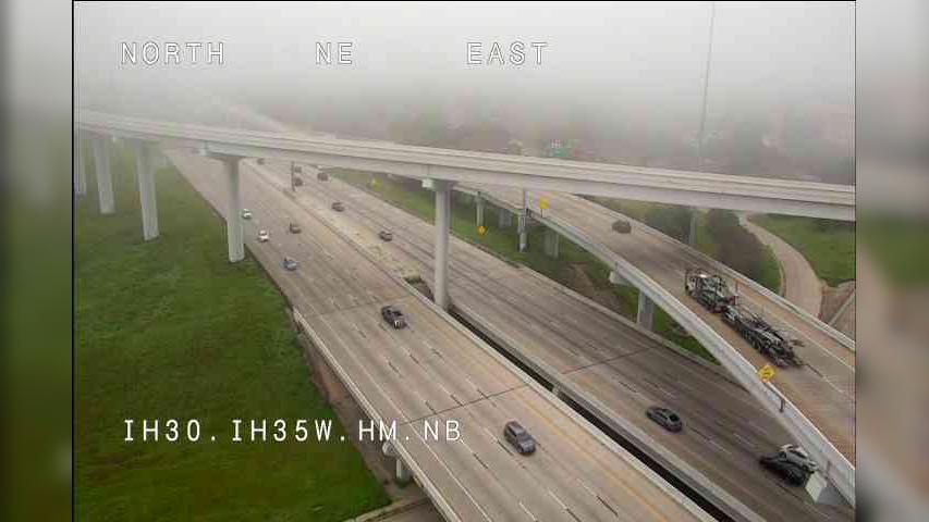Fort Worth › East: I-30 @ I-35W HM NB Traffic Camera