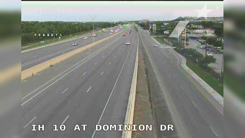 Traffic Cam San Antonio › East: IH 10 at Dominion Dr Player
