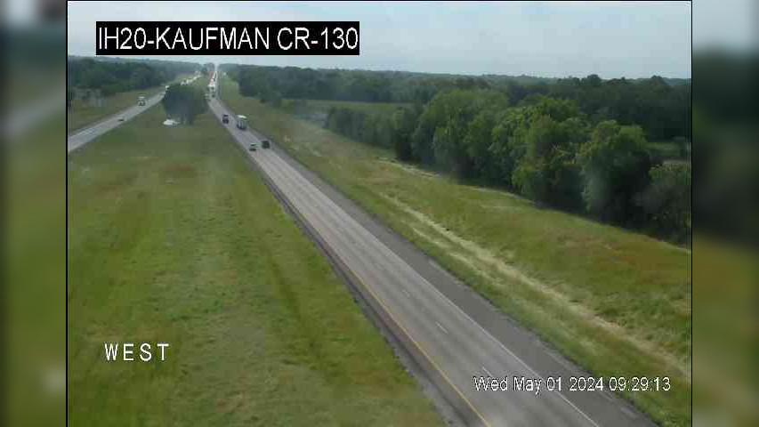 College Mound › East: I-20 @ Kaufman CR-130 Traffic Camera