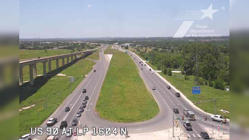 Traffic Cam San Antonio › West: US 90 at LP 1604 N Player