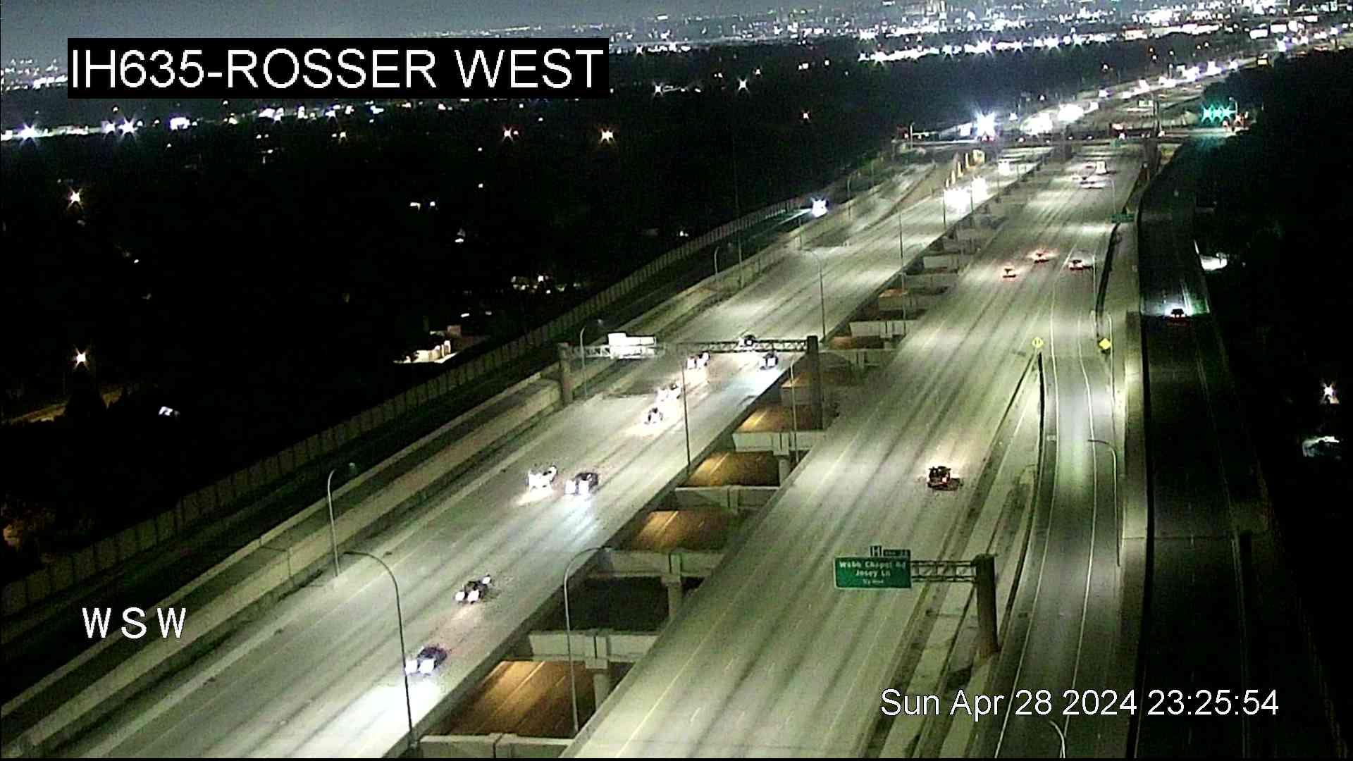 Traffic Cam Farmers Branch › East: I-635 @ Rosser West Player