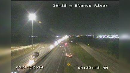 San Marcos › North: I-35 @ Blanco River Traffic Camera