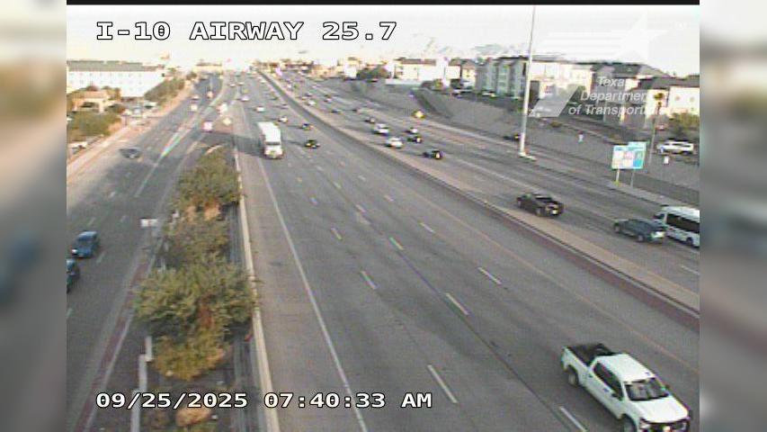 Traffic Cam El Paso › West: I-10 @ Airway Player