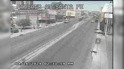 Traffic Cam Downtown Historic District › West: US-85/Paisano @ Santa Fe Player