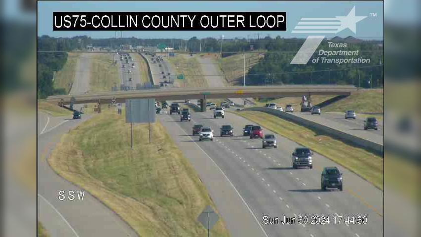 Anna › North: US 75 @ Collin Co. Outer Loop Traffic Camera
