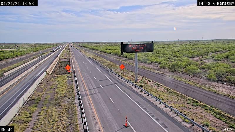 Barstow › West: I-20 at Traffic Camera