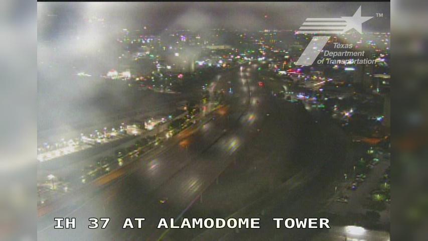Traffic Cam San Antonio › North: IH 37 at Alamodome Tower Player