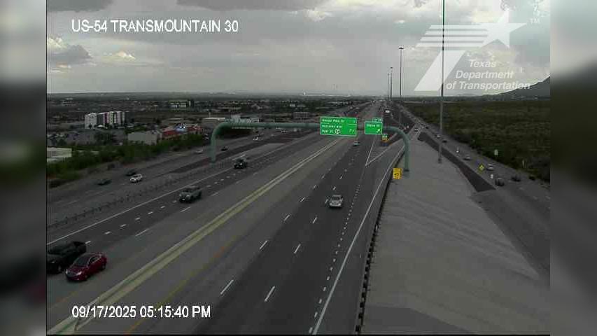 Traffic Cam El Paso › North: US-54 @ TransMountain Player