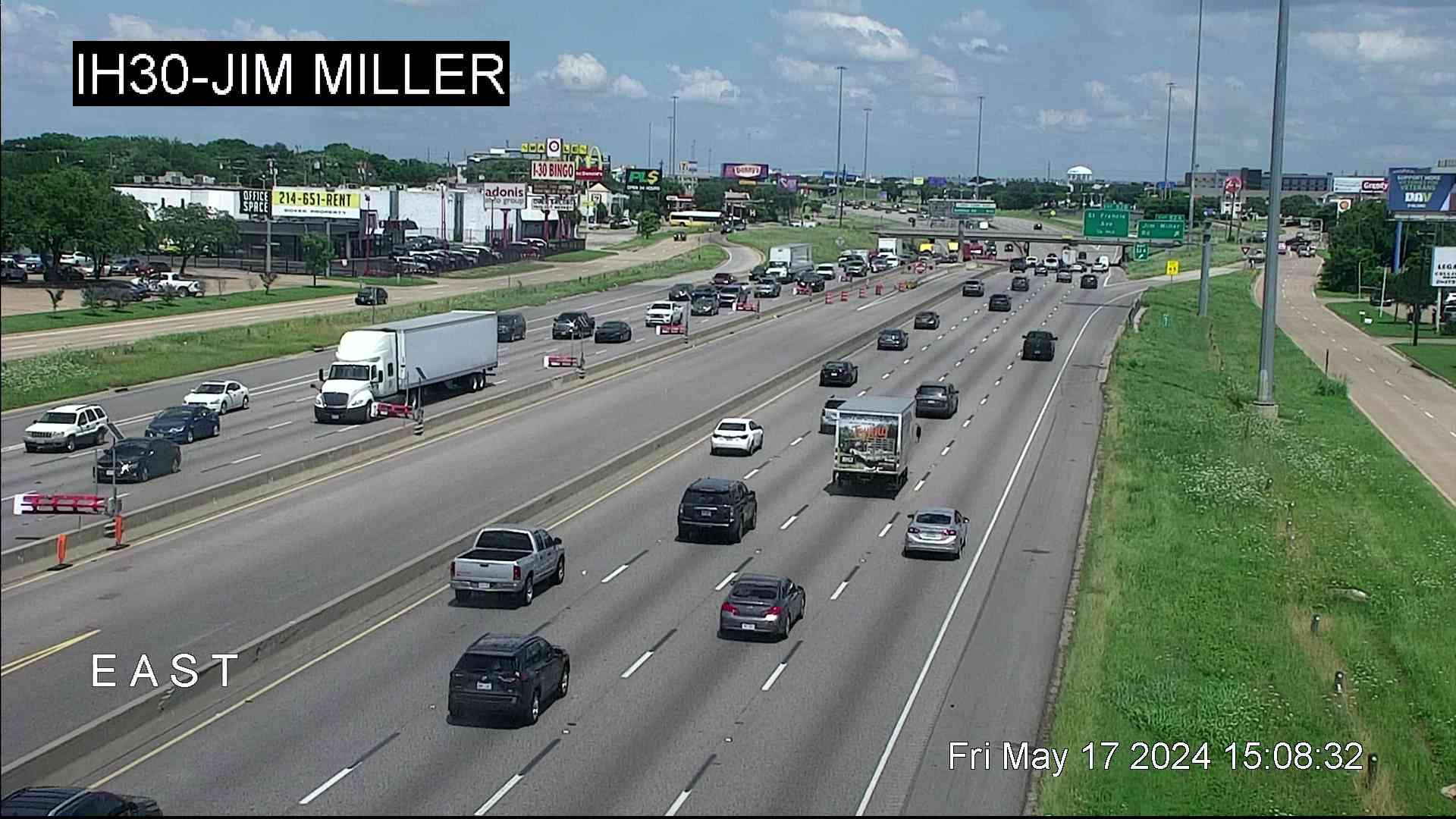 Traffic Cam Dallas › East: I-30 @ Jim Miller Player