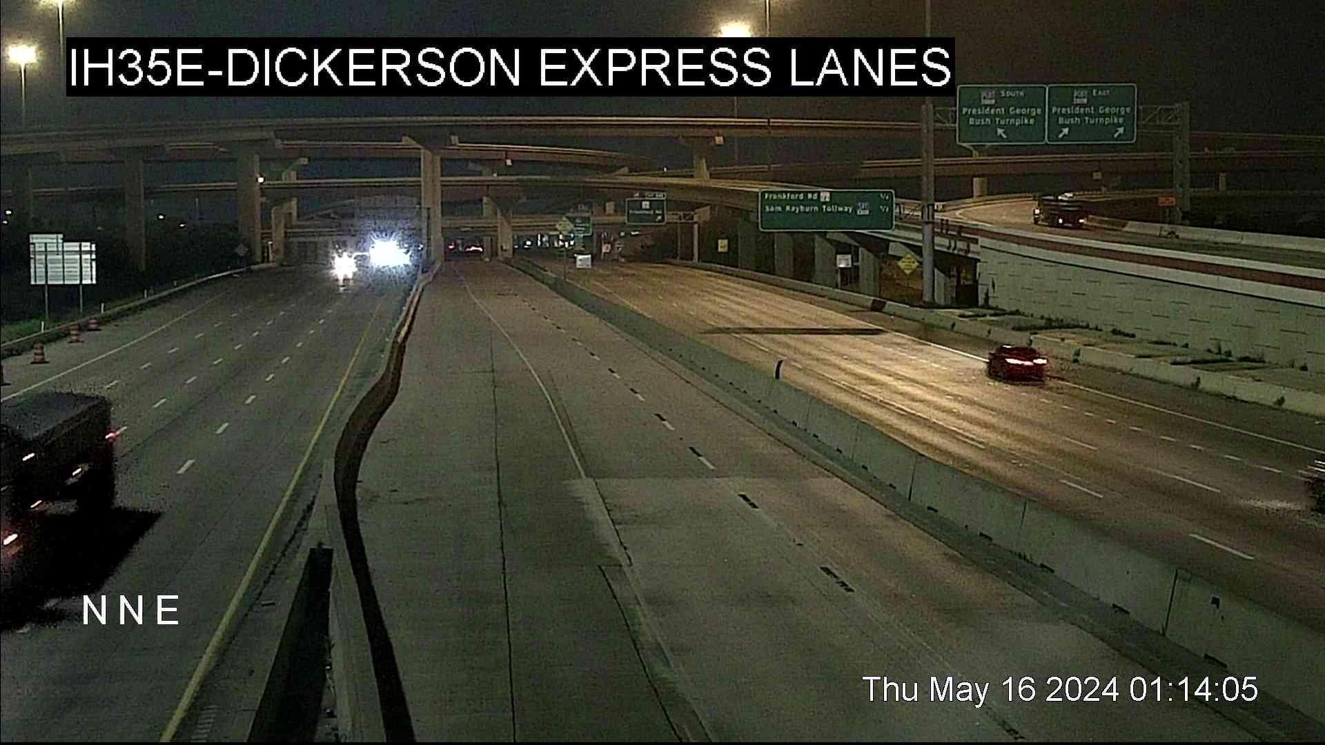 Traffic Cam Carrollton › North: I-35E @ Dickerson Express Lanes Player