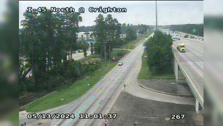 Conroe › South: I-45 North @ Crighton Traffic Camera