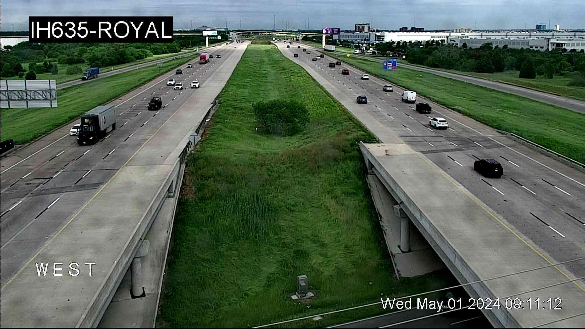 Traffic Cam Coppell › East: I-635 @ Royal Player