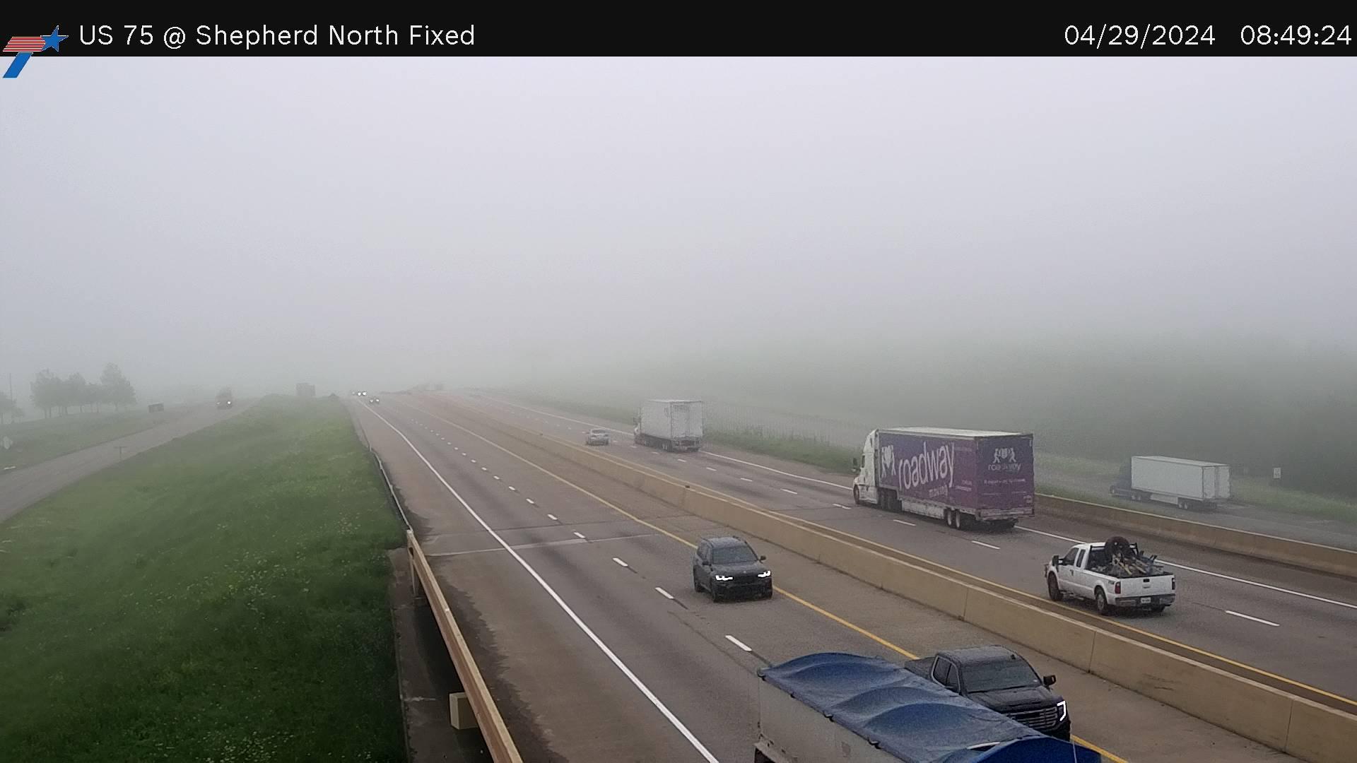 Sherman › North: US 75 at Shepherd North Fixed Traffic Camera