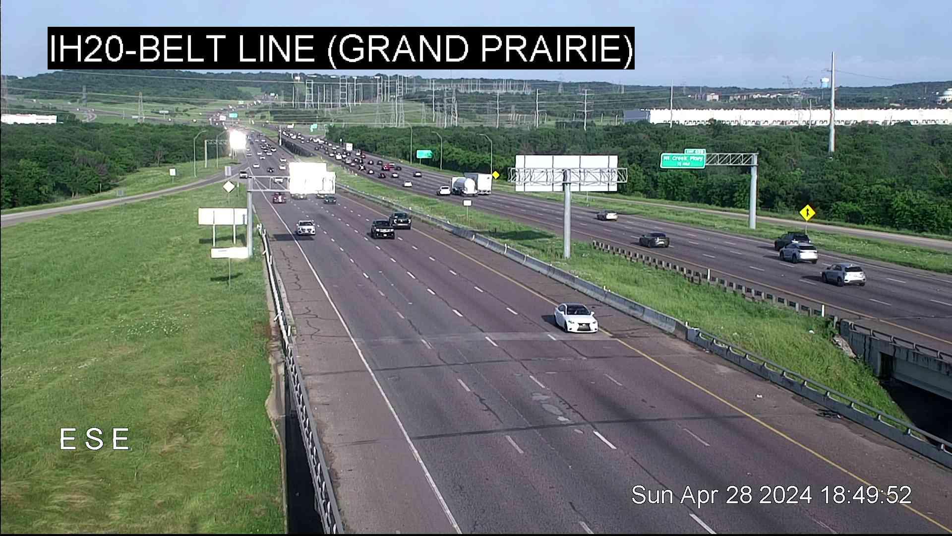 Grand Prairie › East: IH20 @ Belt Line Traffic Camera