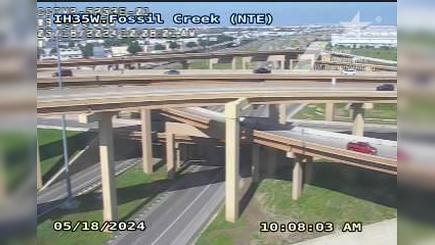 Traffic Cam Fort Worth › North: I-35W @ Fossil Creek (NTE) Player