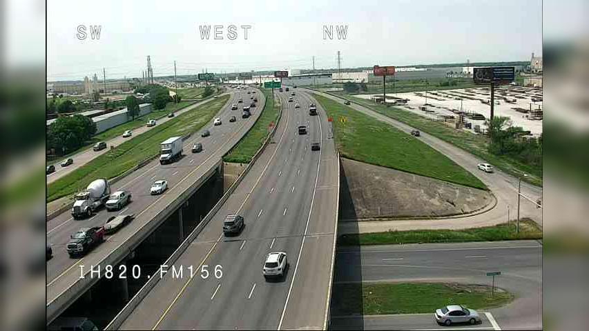 Traffic Cam Fort Worth › East: I-820NL @ FM156 Player