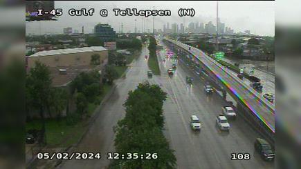 Houston › South: I-45 Gulf @ Tellepsen (N) Traffic Camera