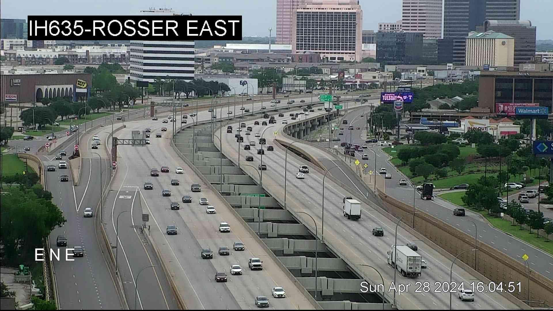 Farmers Branch › East: I-635 @ Rosser East Traffic Camera