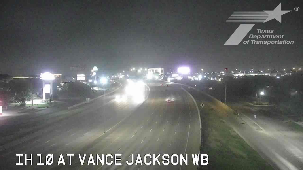 Traffic Cam San Antonio › West: IH 10 at Vance Jackson WB Player