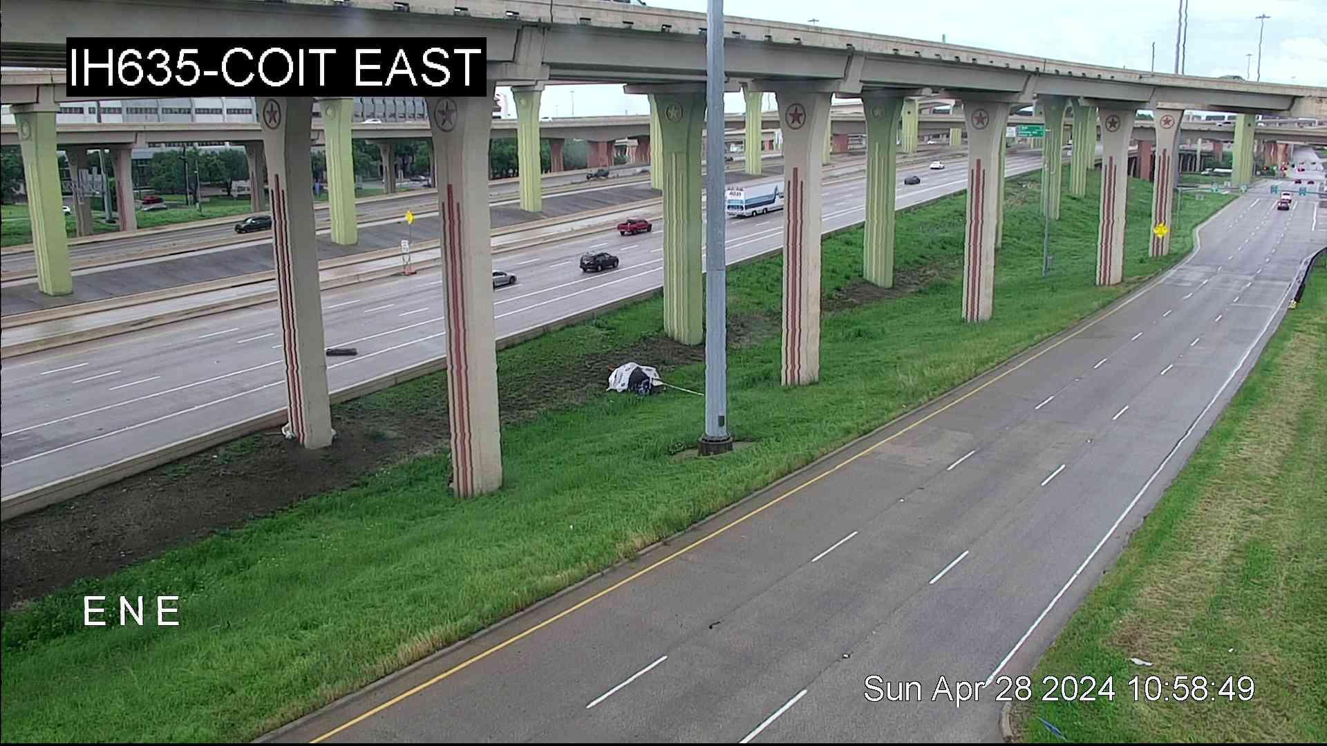 Traffic Cam Dallas › East: I-635 @ Coit East Player