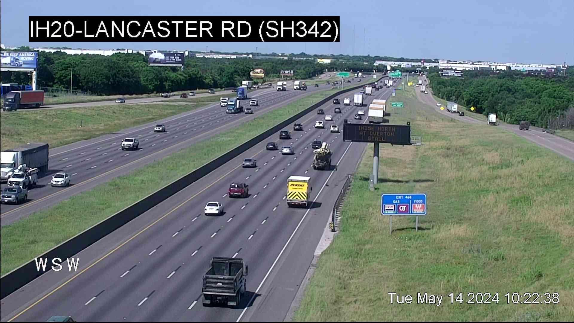 Dallas › East: I-20 @ Lancaster Rd (SH 342) Traffic Camera