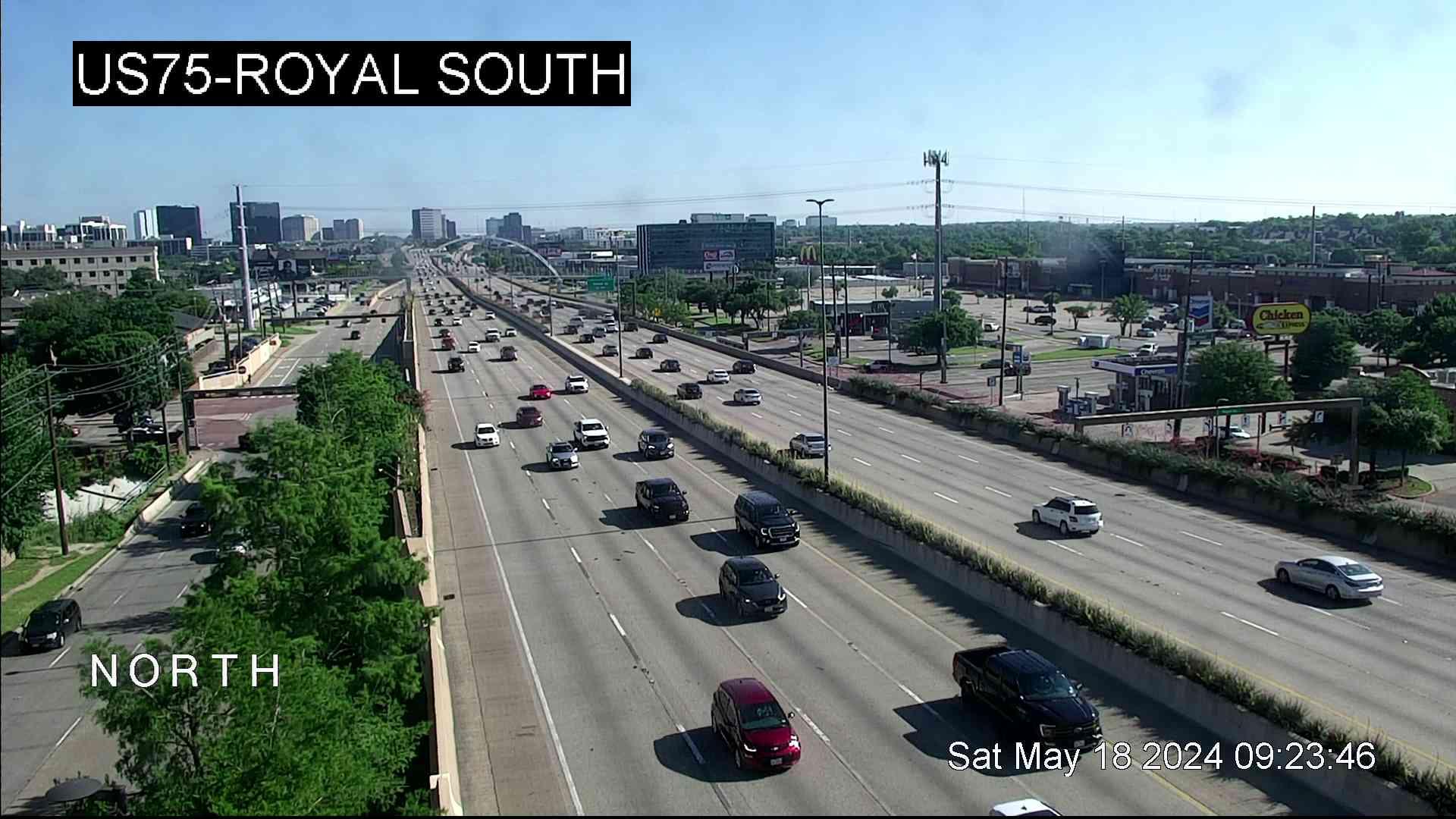 Traffic Cam Dallas › North: US 75 @ Royal South Player