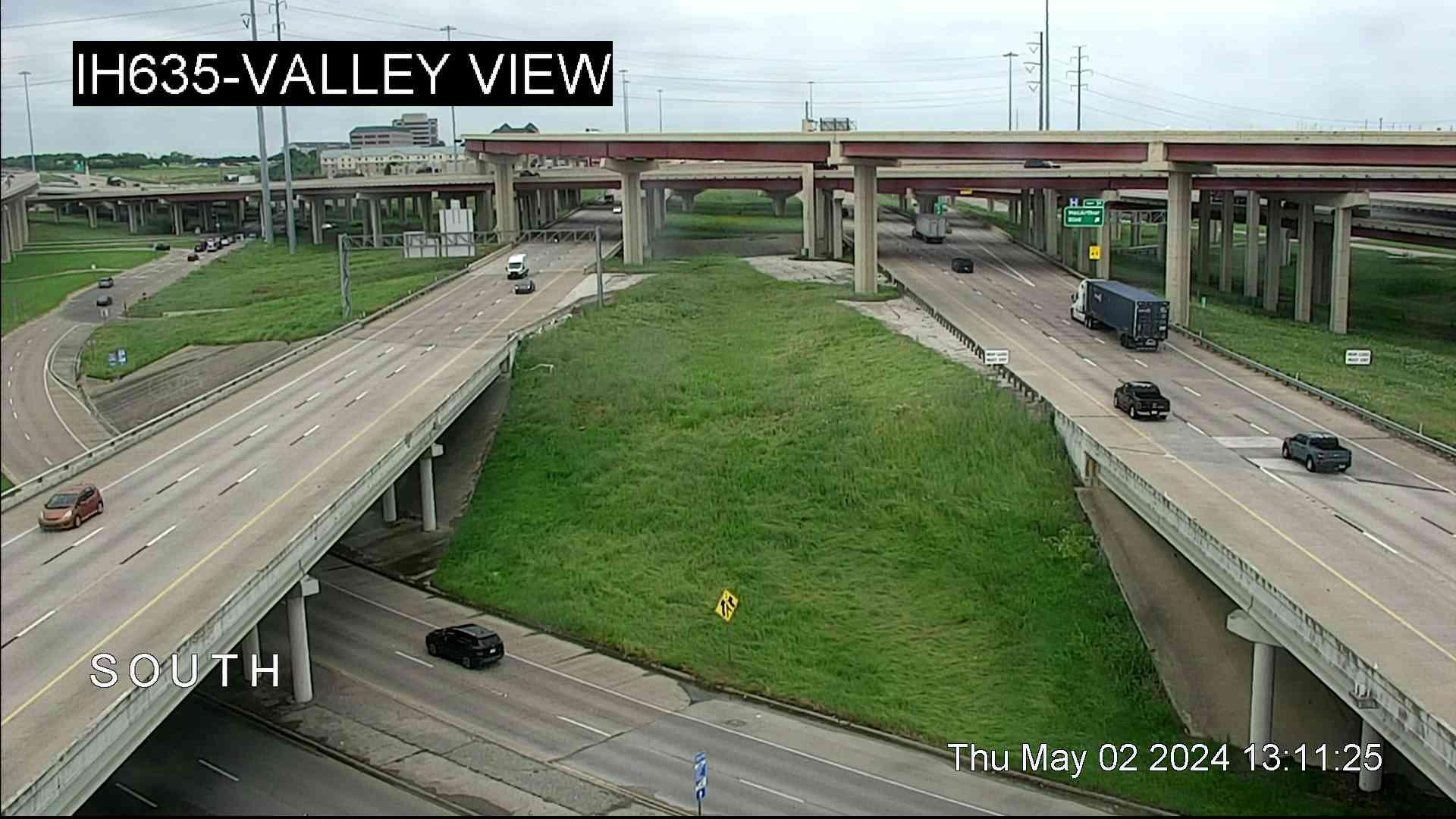 Irving › East: I-635 @ Valley View Traffic Camera
