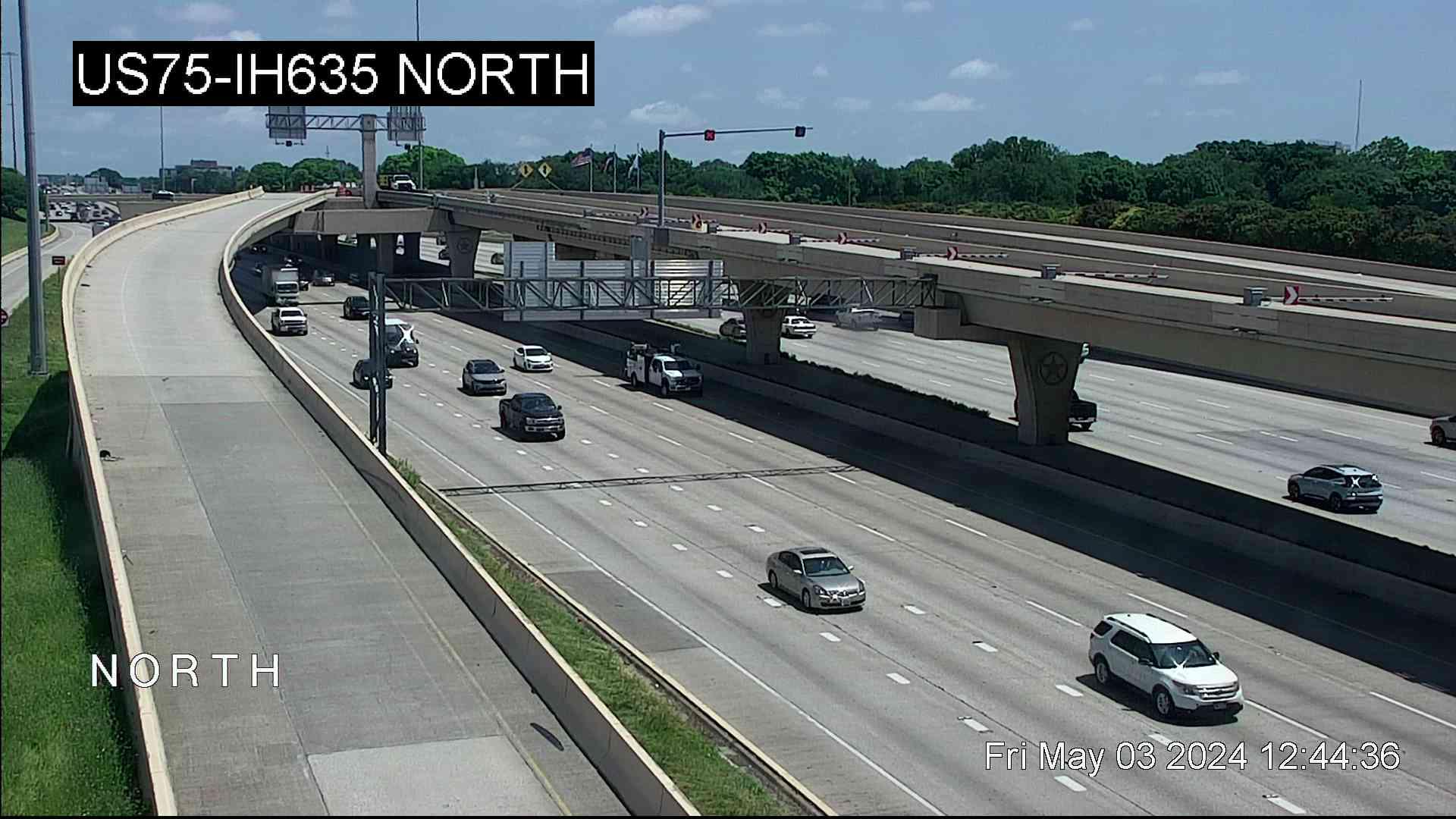 Traffic Cam Dallas › North: US 75 @ I-635 North Player