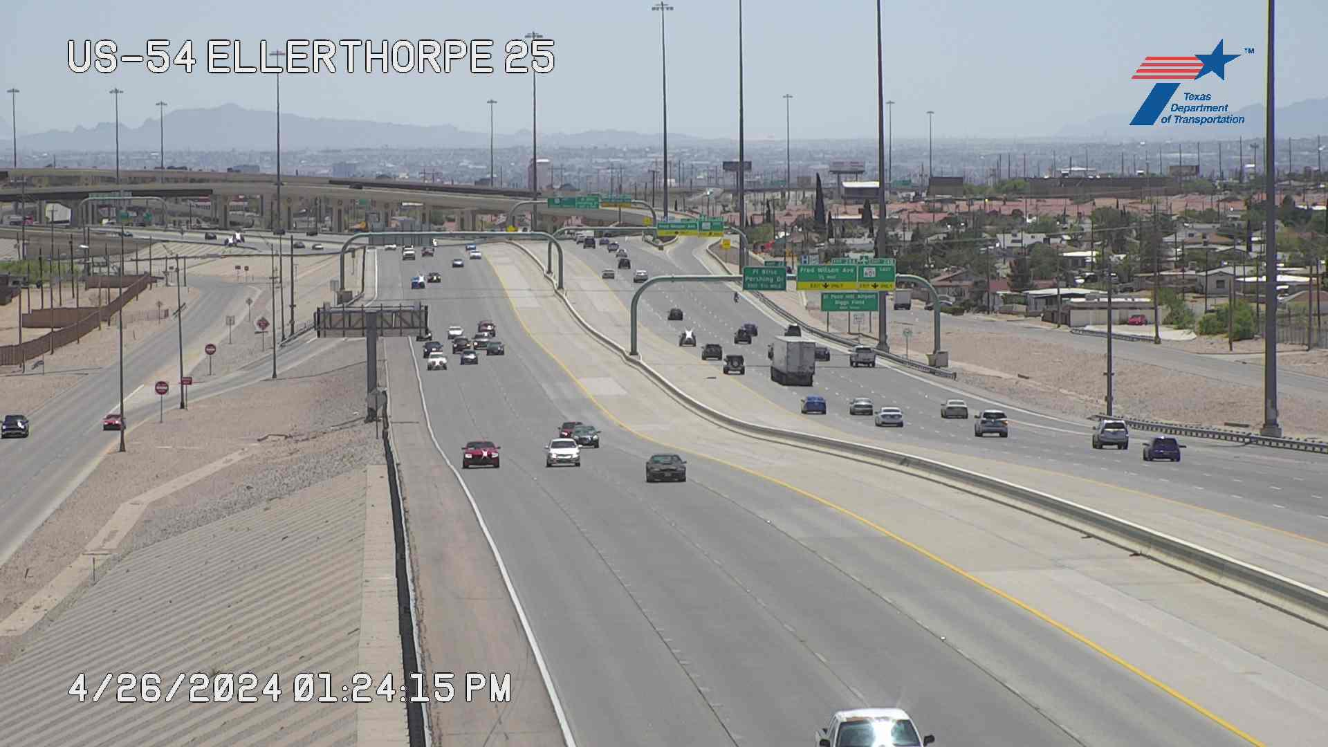 Traffic Cam El Paso › North: US-54 @ Ellerthorpe Player