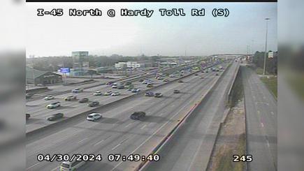 Traffic Cam Springwood › South: IH-45 North @ Hardy Toll Rd. (S) Player